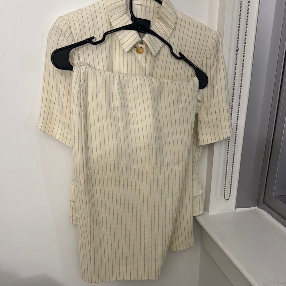 NEW! Rena Lange Stripped Skirt